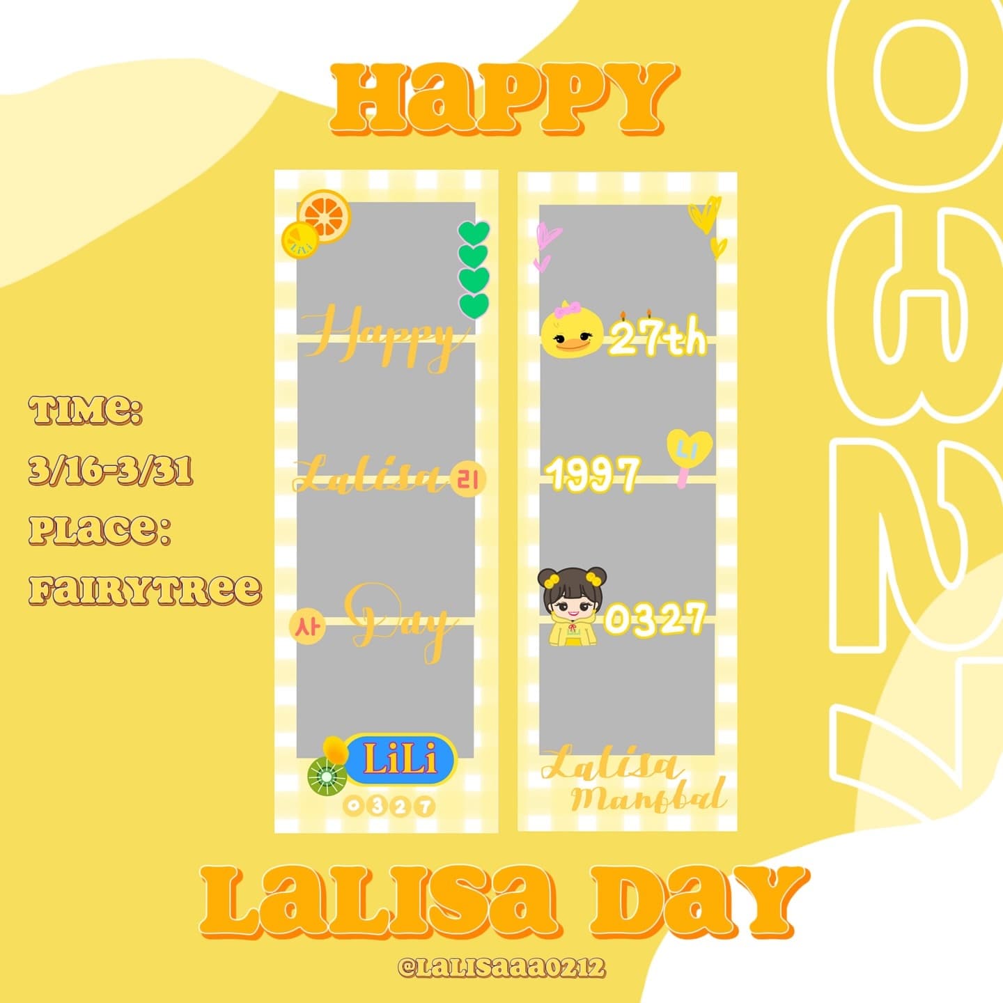 LISA 2024生日拍貼應援活動