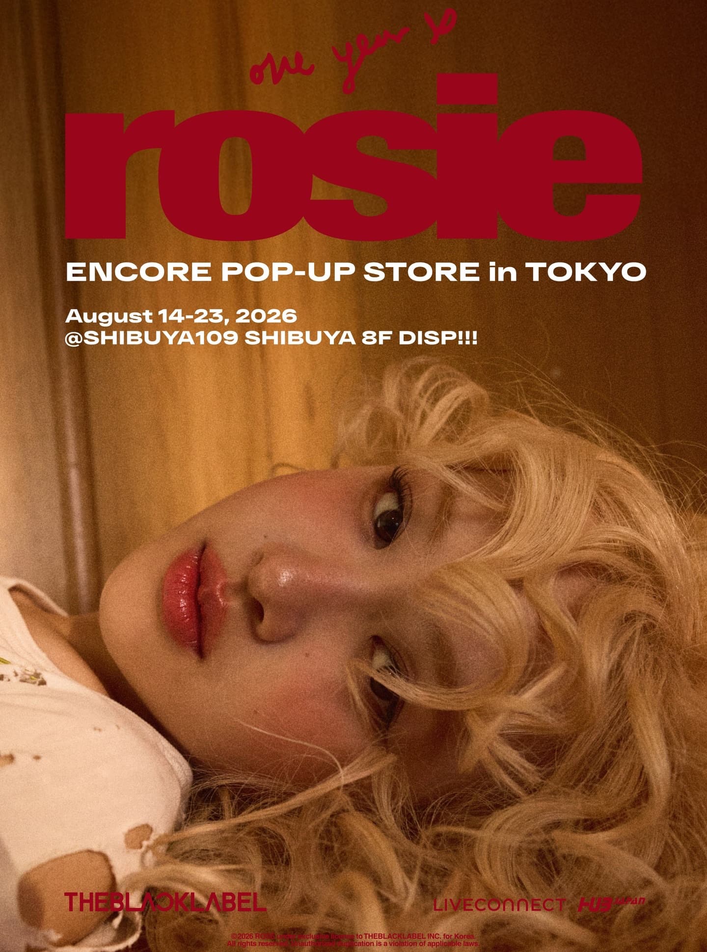 ROSÉ Encore Pop-up in TOKYO ’one year of rosie‘