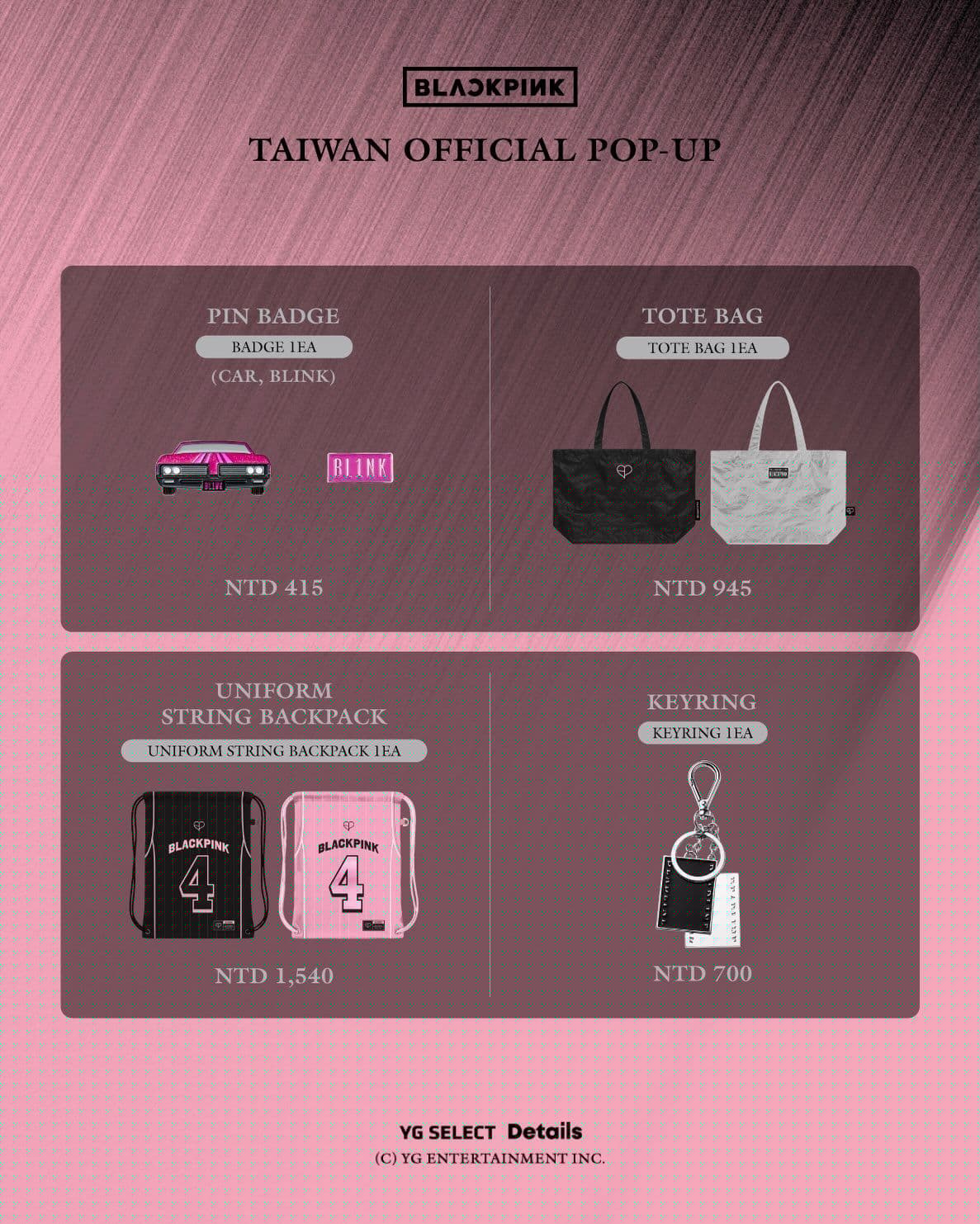 BLACKPINK [TAIWAN] OFFICIAL POP-UP IN  HSINCHU & TAICHUNG & KAOHSIUNG - 圖片 10