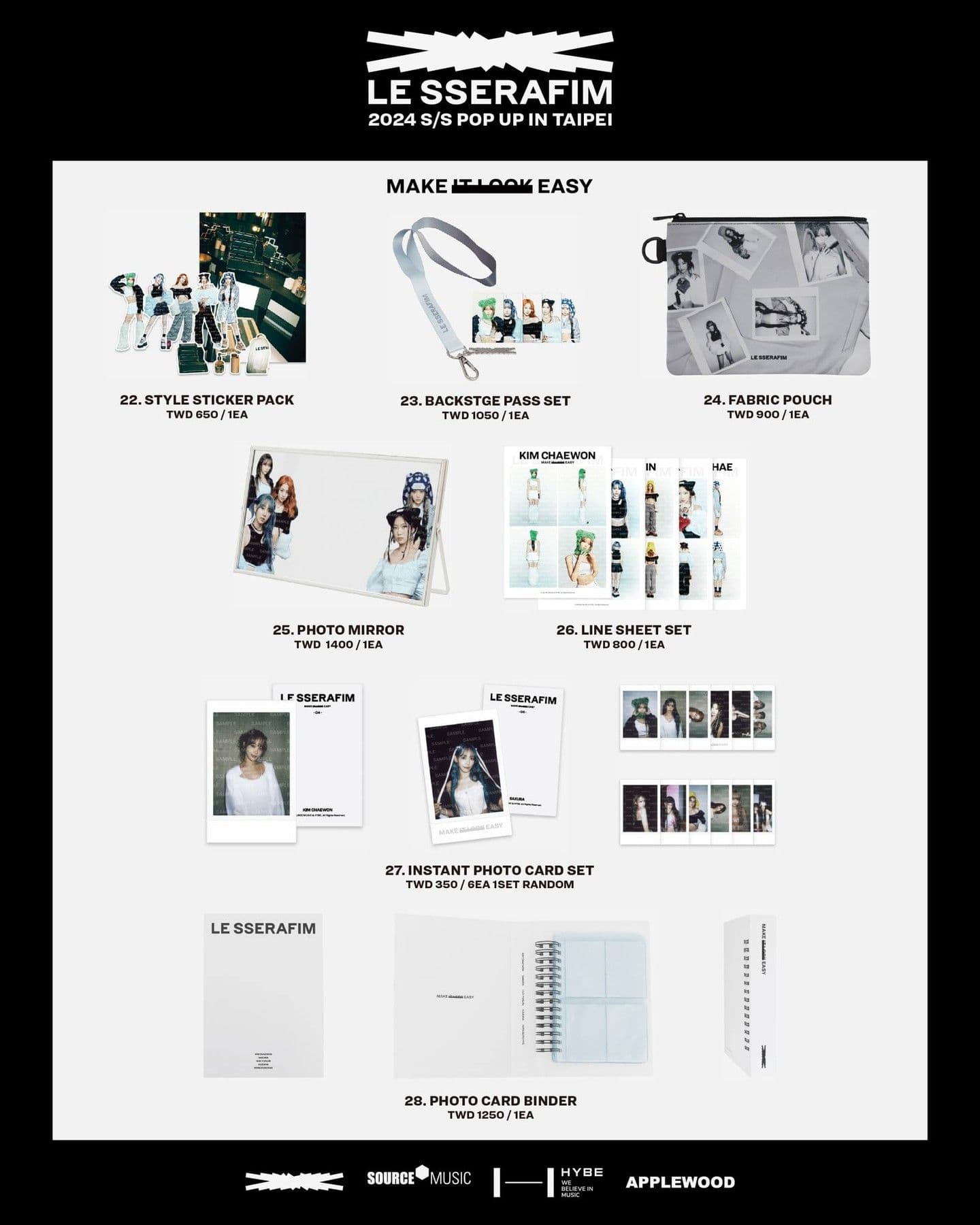 LE SSERAFIM 2024 S/S POP UP IN TAIPEI - 圖片 3