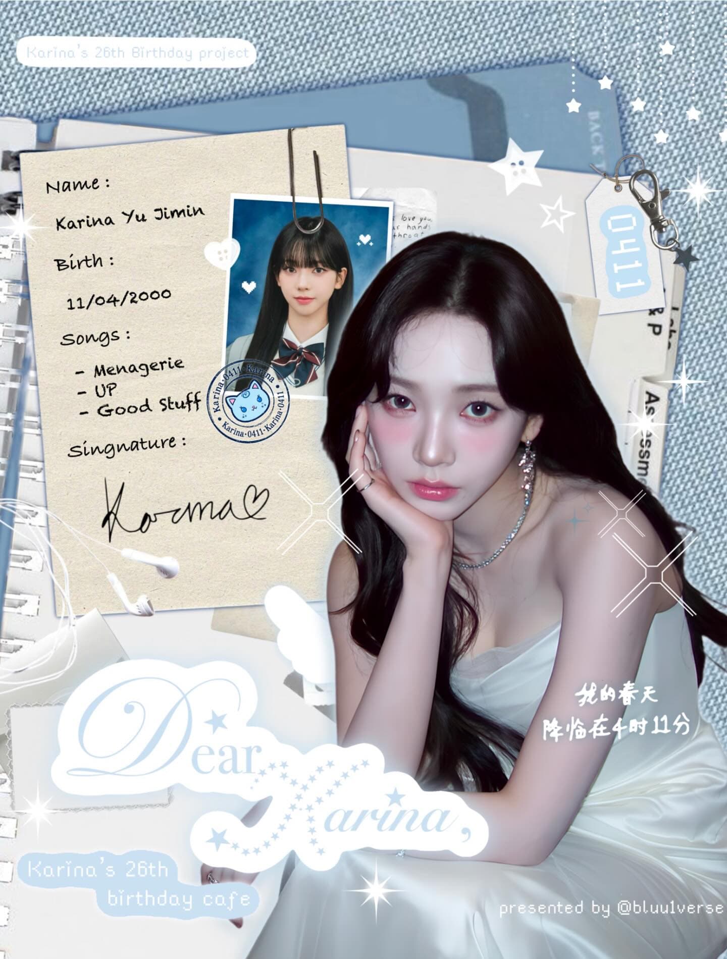 Dear Karina — 劉知珉26歲生日應援 Cafe