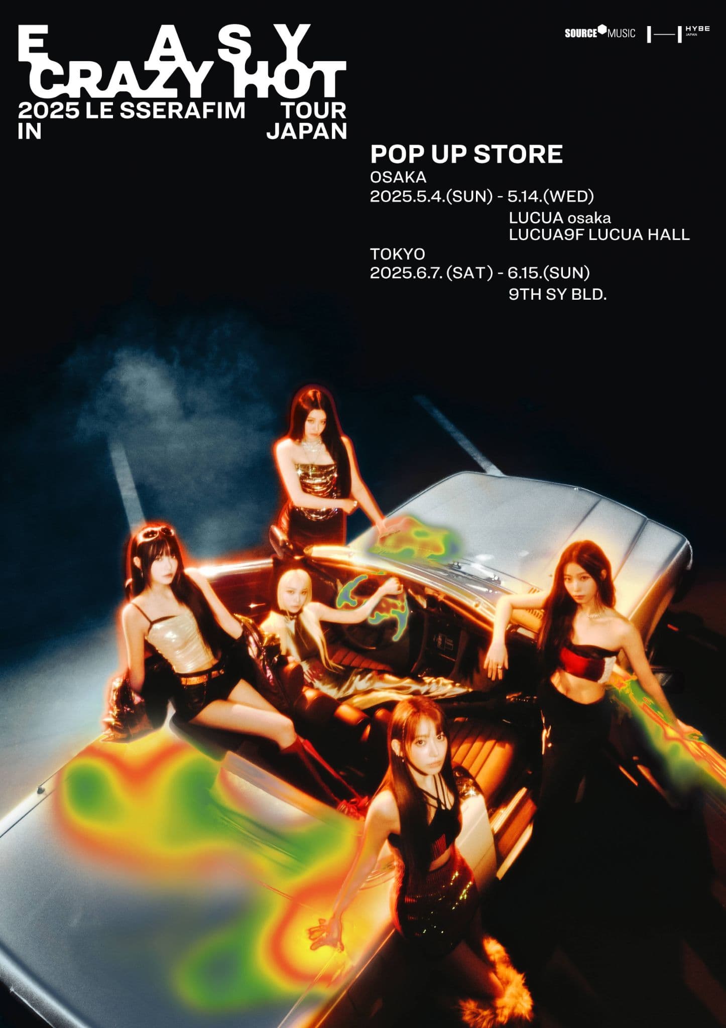 LE SSERAFIM TOUR ‘EASY CRAZY HOT’ IN JAPAN POP UP STORE IN OSAKA
