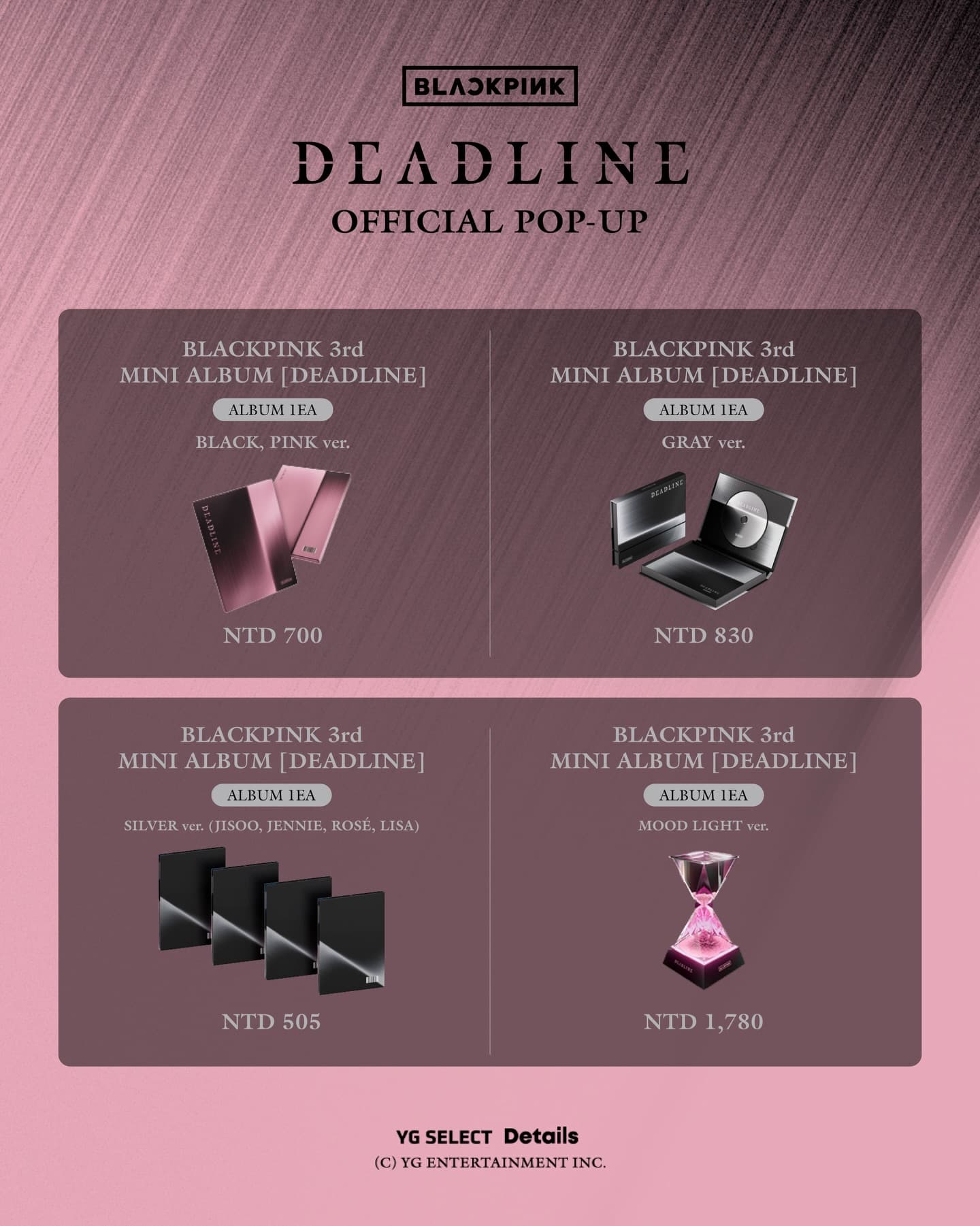 BLACKPINK DEADLINE OFFICIAL POP-UP IN TAIPEI & KAOHSIUNG - 圖片 2