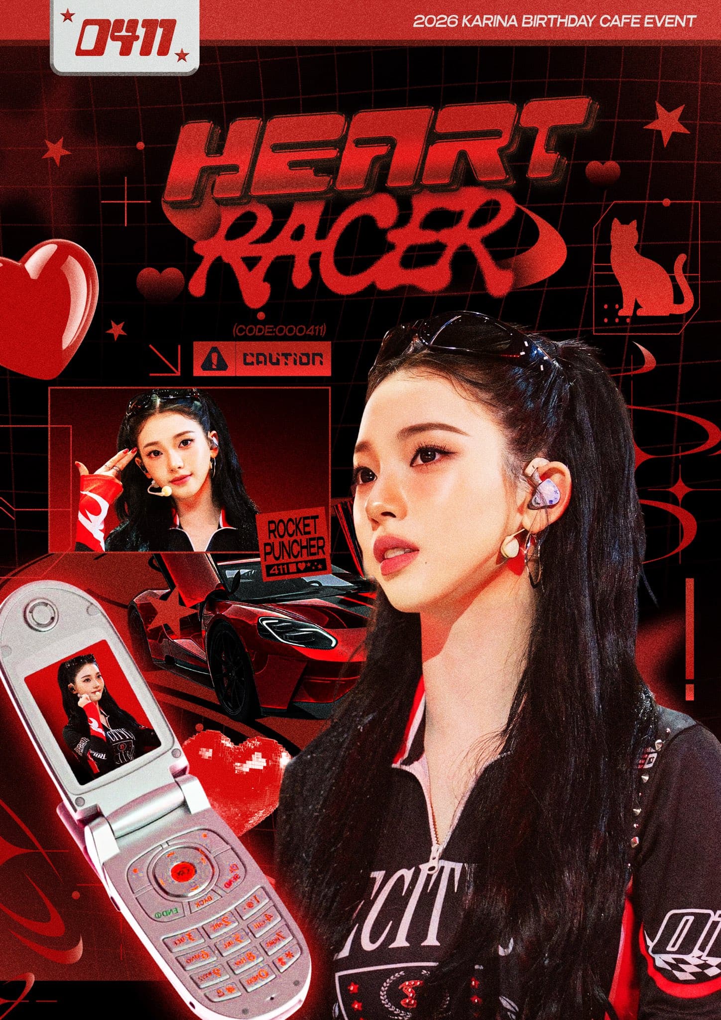 HEART RACER — 2026 KARINA Birthday Cafe