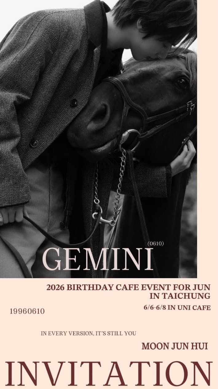 2026 BIRTHDAY CAFE EVENT FOR FORJUN JUN IN TAICHUNG