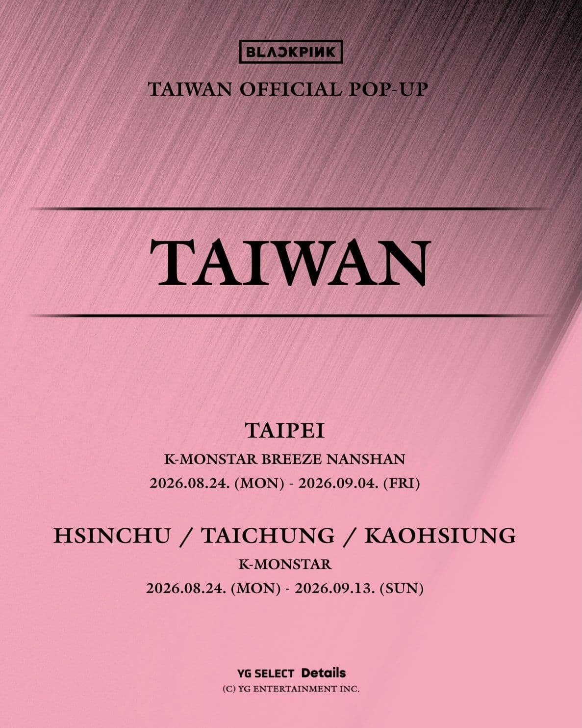BLACKPINK [TAIWAN] OFFICIAL POP-UP IN TAIPEI