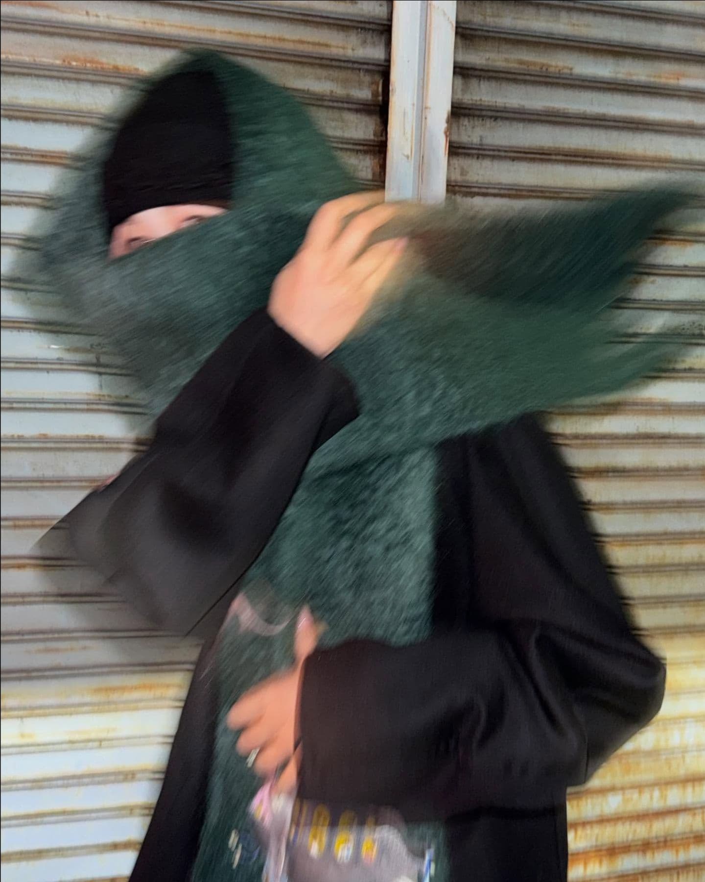 Giselle 綠色圍巾 - 圖片 6