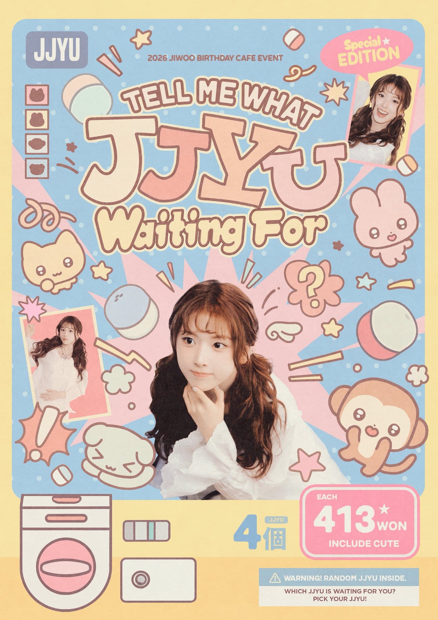 TELL ME WHAT JJYU WAITING FOR — 2026 NMIXX JIWOO Birthday Cafe