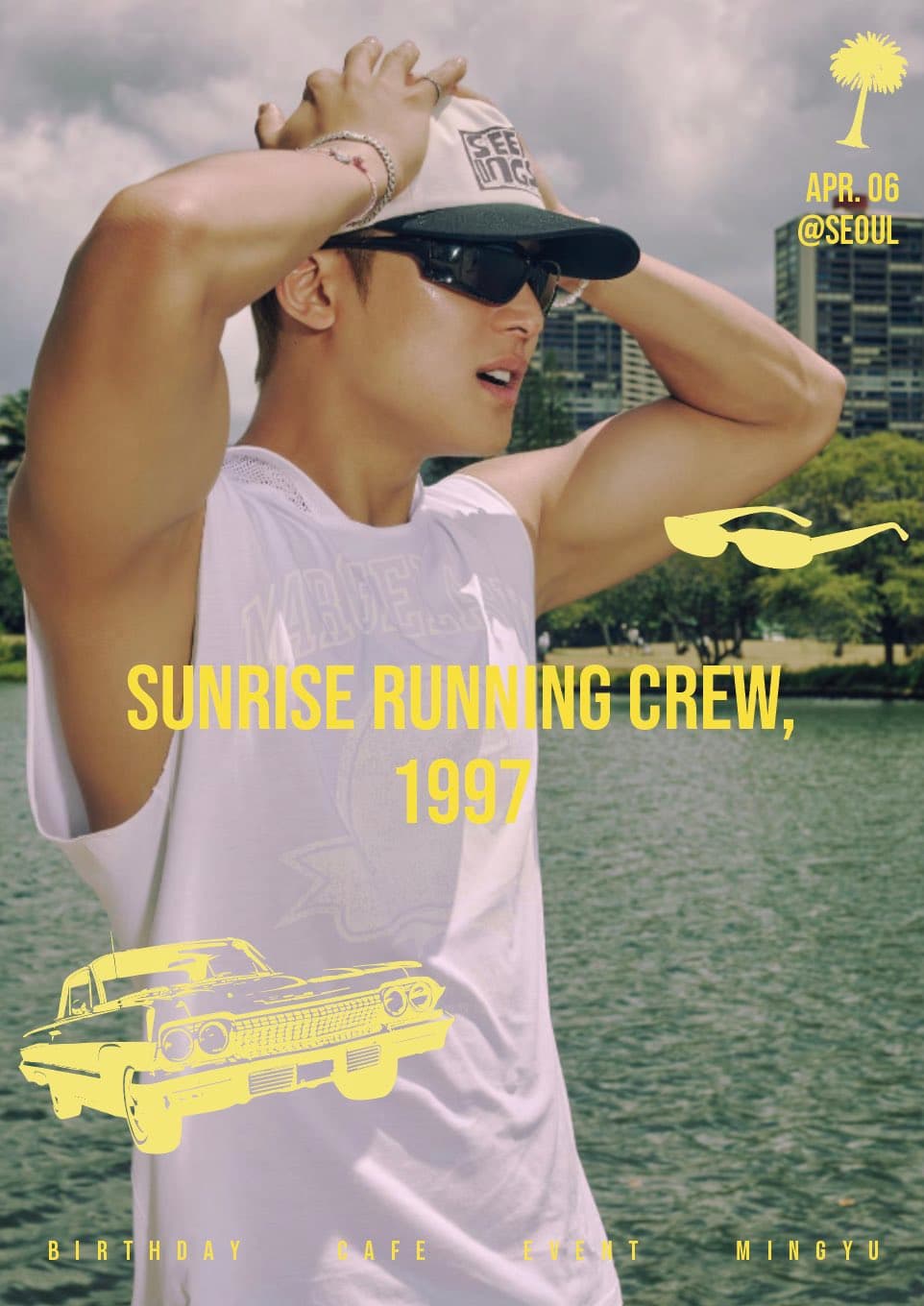 SUNRISE RUNNING CREW, 1997 — 2026 MINGYU Birthday Cafe