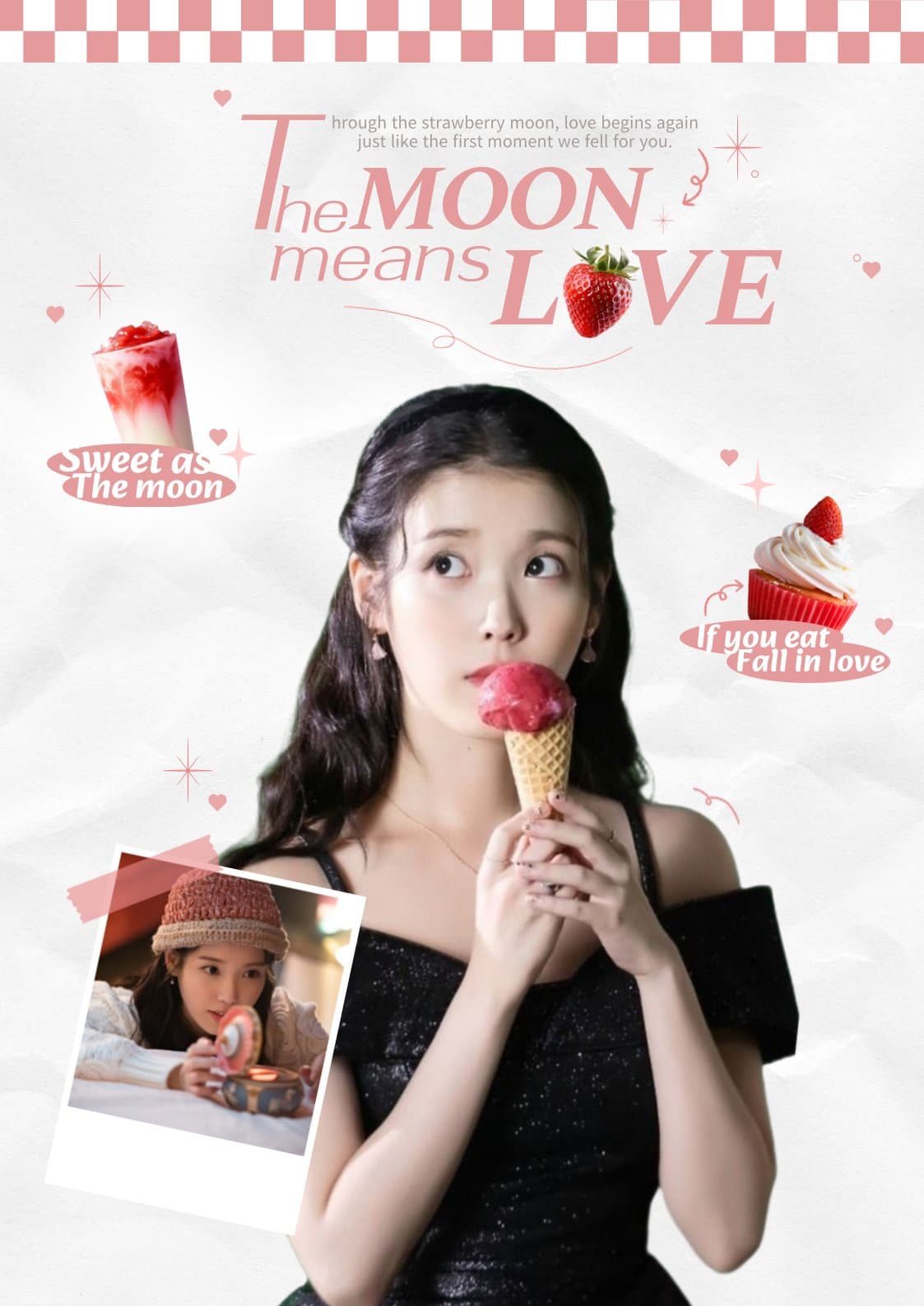 The moon means love — IU Birthday Cafe (Busan 키키스벌스데이)