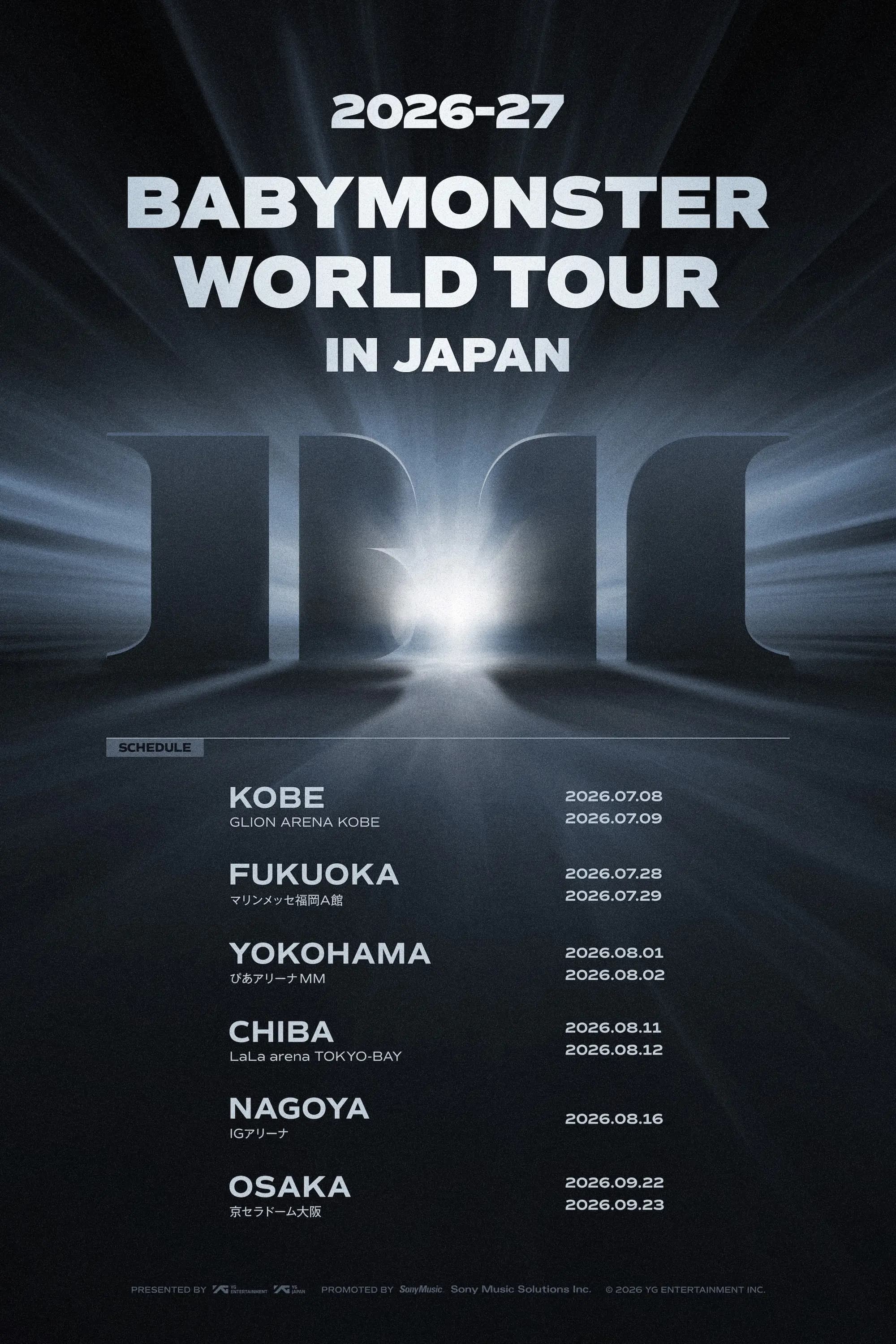 2026-27 BABYMONSTER WORLD TOUR IN JAPAN — 神戶