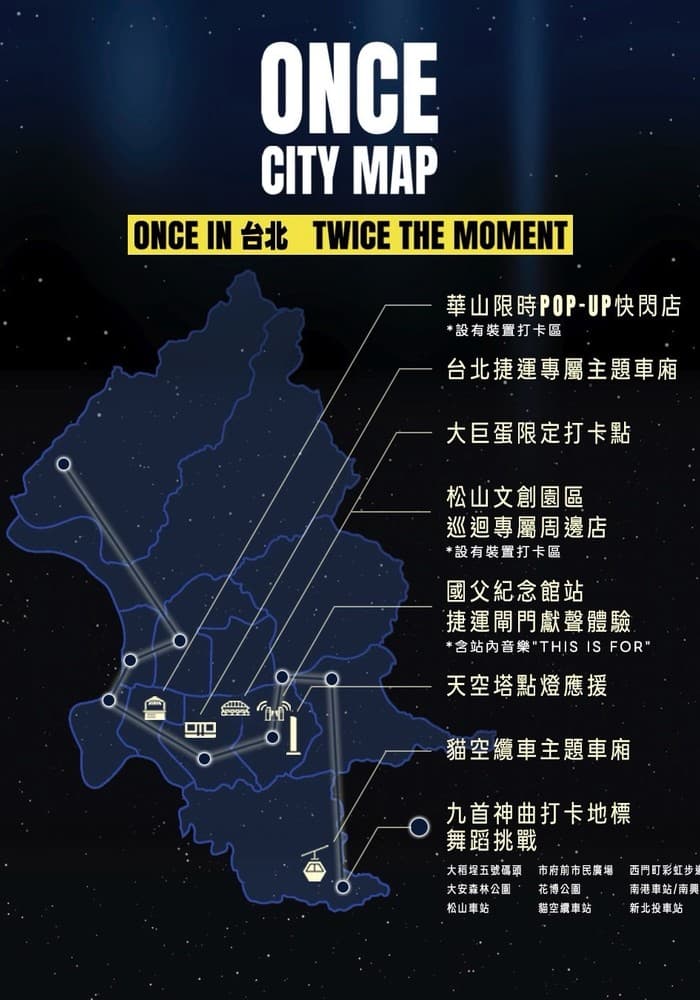 TWICE - ONCE CITY MAP