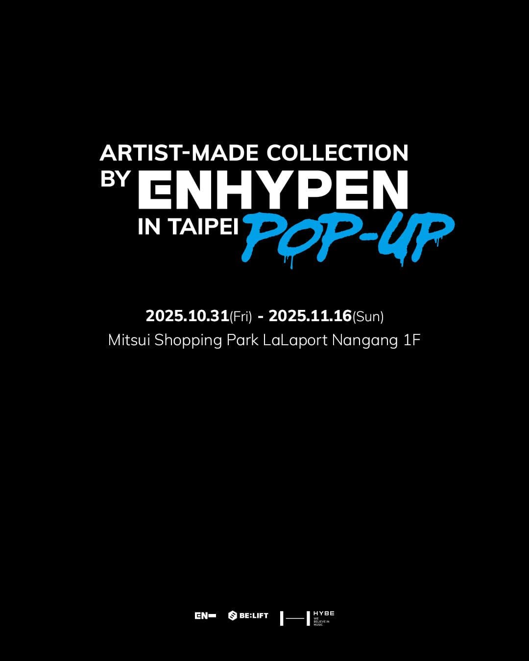 Artist-Made Collection by ENHYPEN POP-UP in TAIPEI