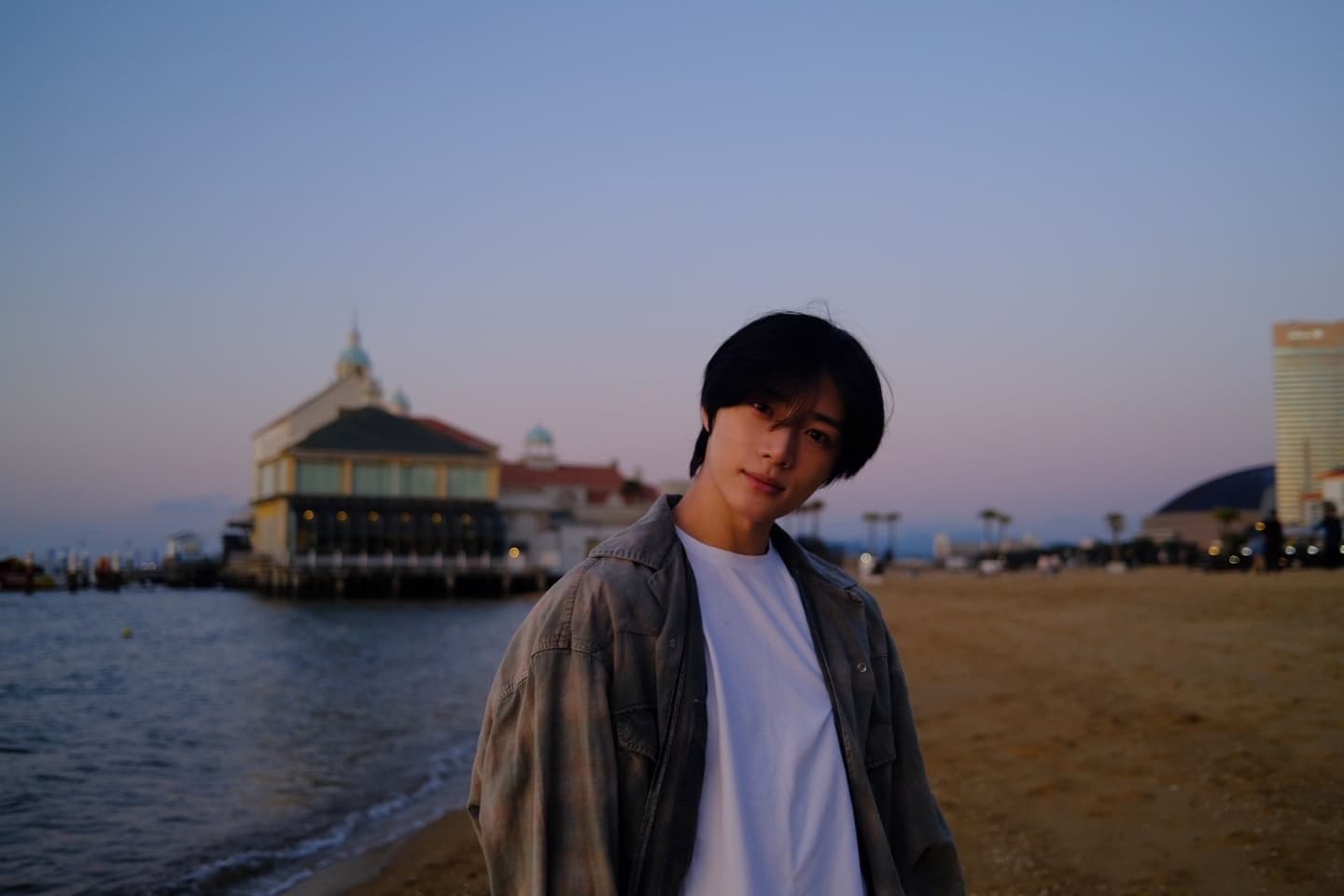 杋圭 沙灘夕陽