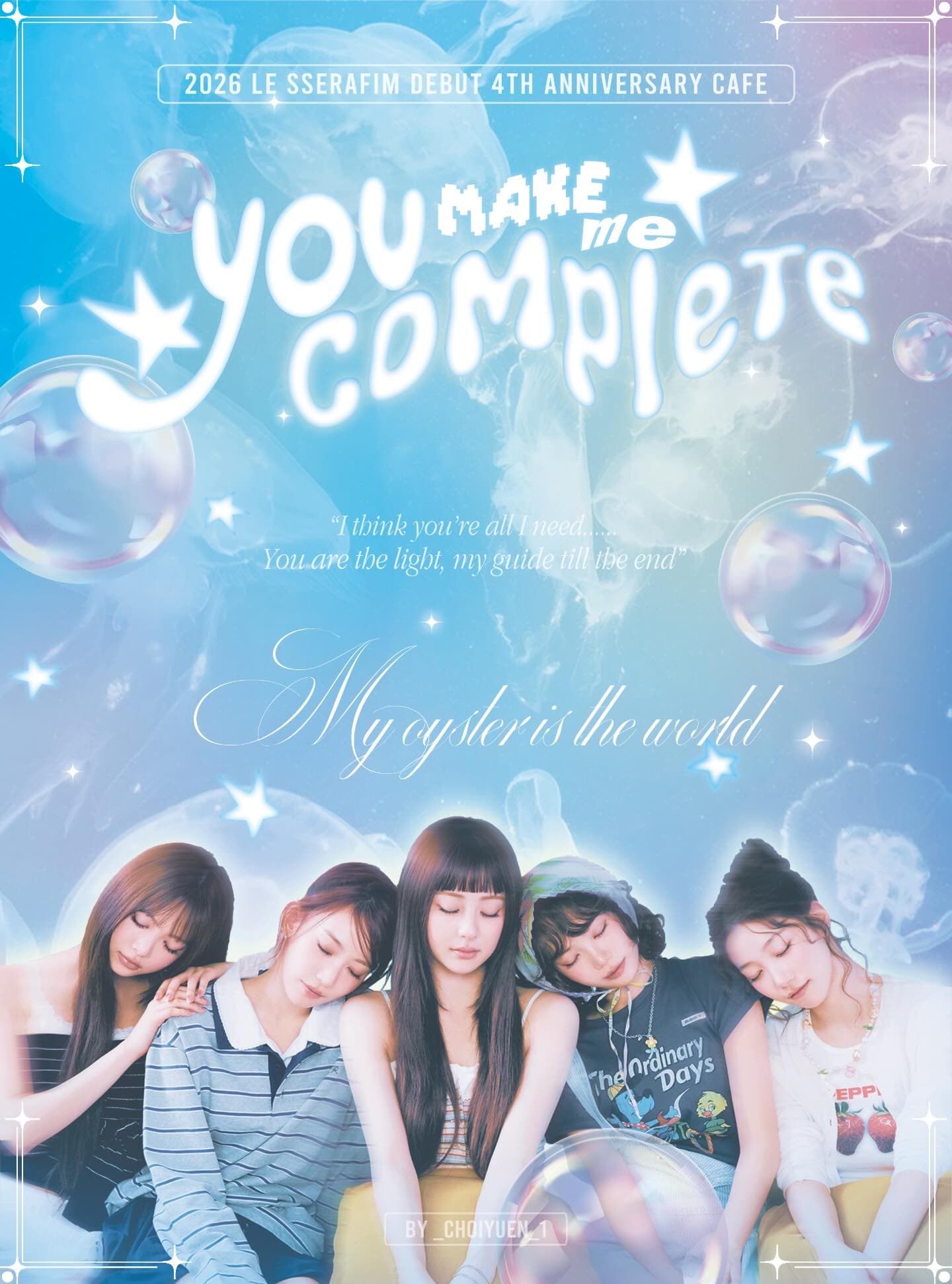 2026 LE SSERAFIM DEBUT 4TH ANNIVERSARY CAFE - YOU MAKE ME COMPLETE