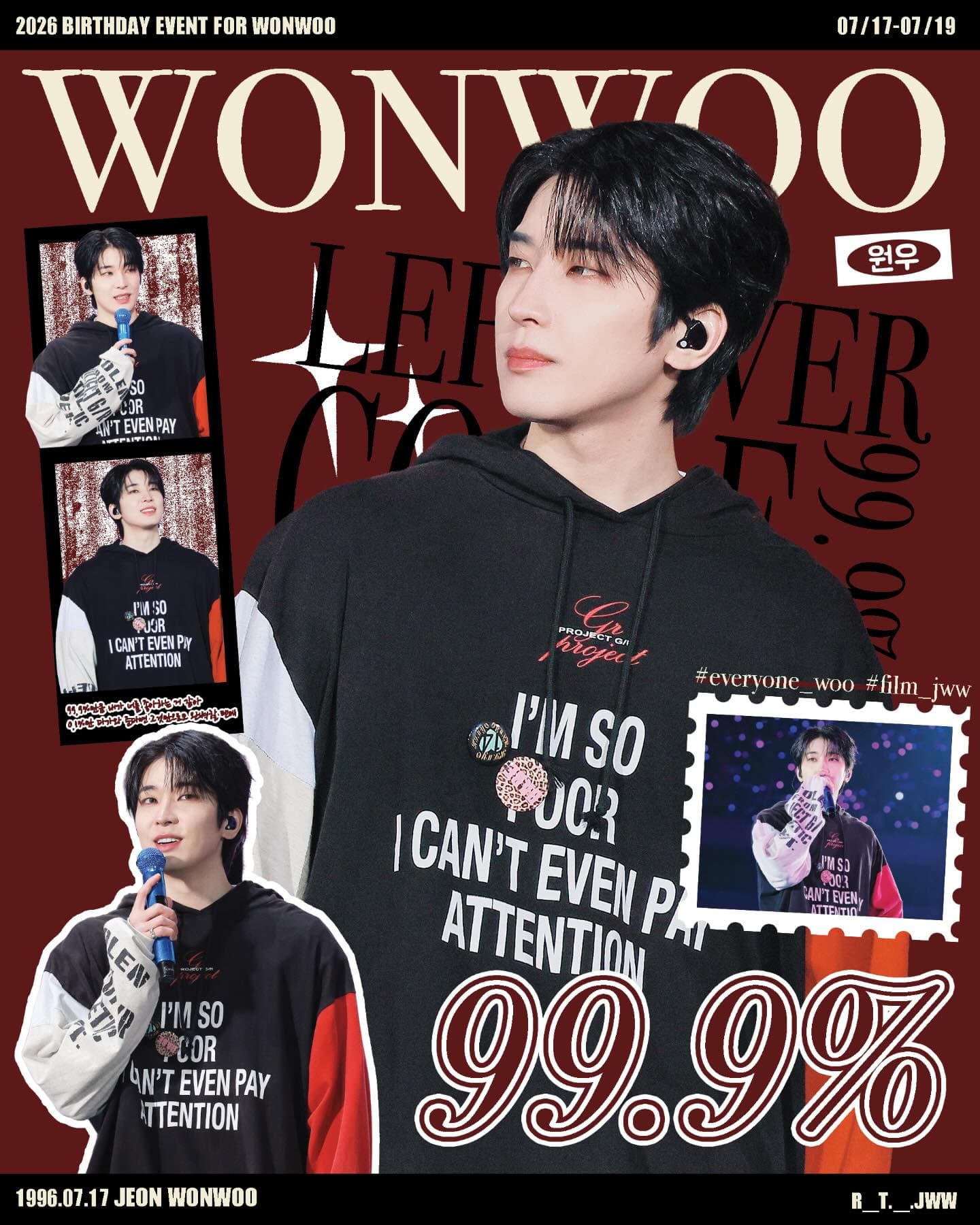 2026 BIRTHDAY EVENT FOR WONWOO ✦ 99.9%