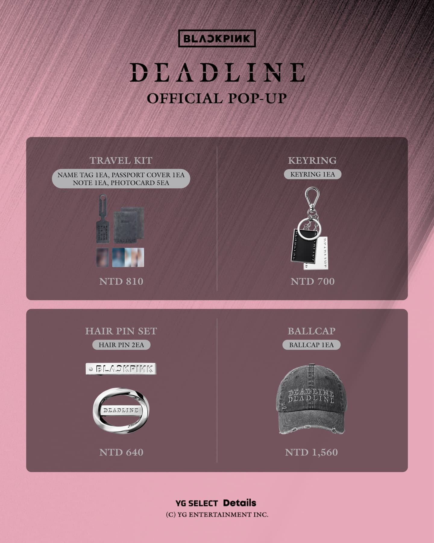 BLACKPINK DEADLINE OFFICIAL POP-UP IN TAIPEI & KAOHSIUNG - 圖片 4