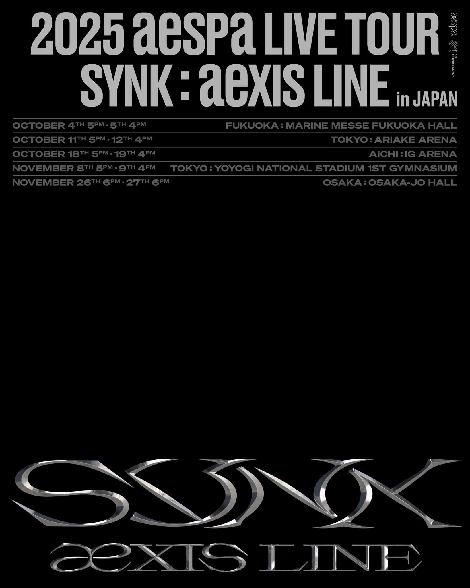 2025-26 aespa Live Tour - SYNK : aexis Line - in Tokyo - Ariake Arena (Day 1)