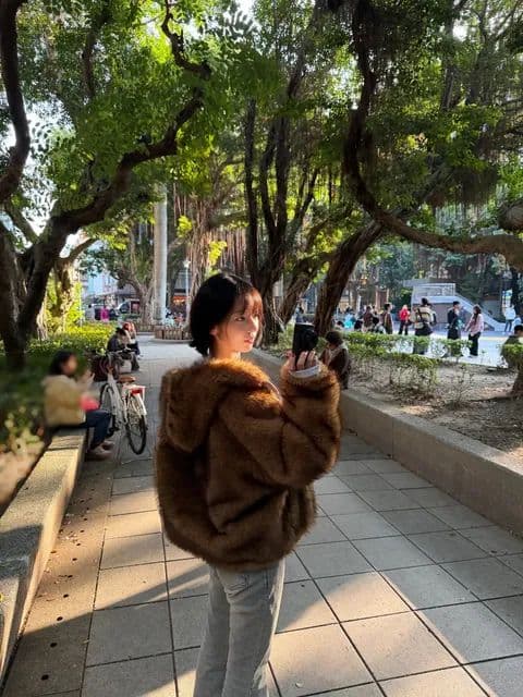 小櫻花在公園