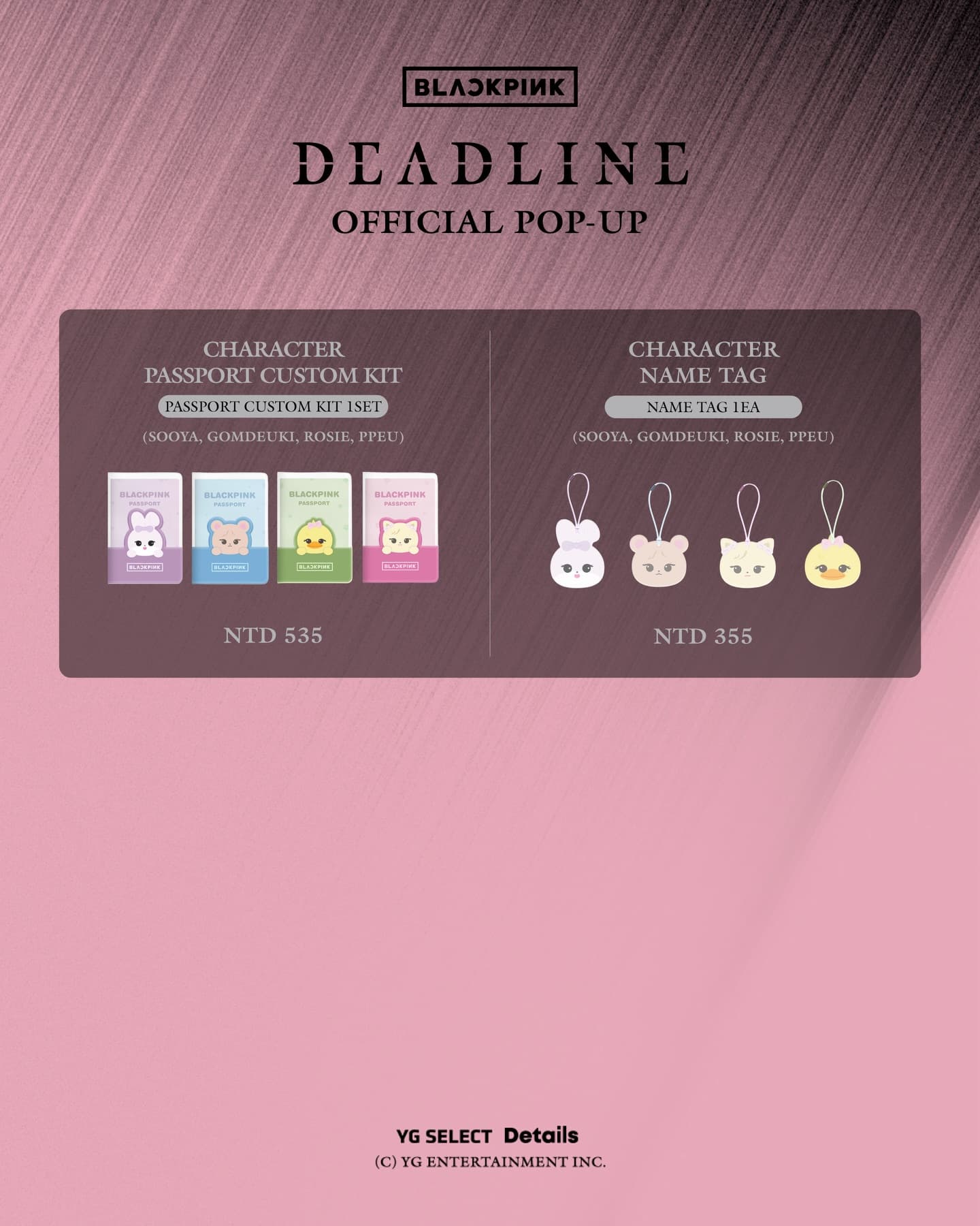 BLACKPINK DEADLINE OFFICIAL POP-UP IN TAIPEI & KAOHSIUNG - 圖片 13
