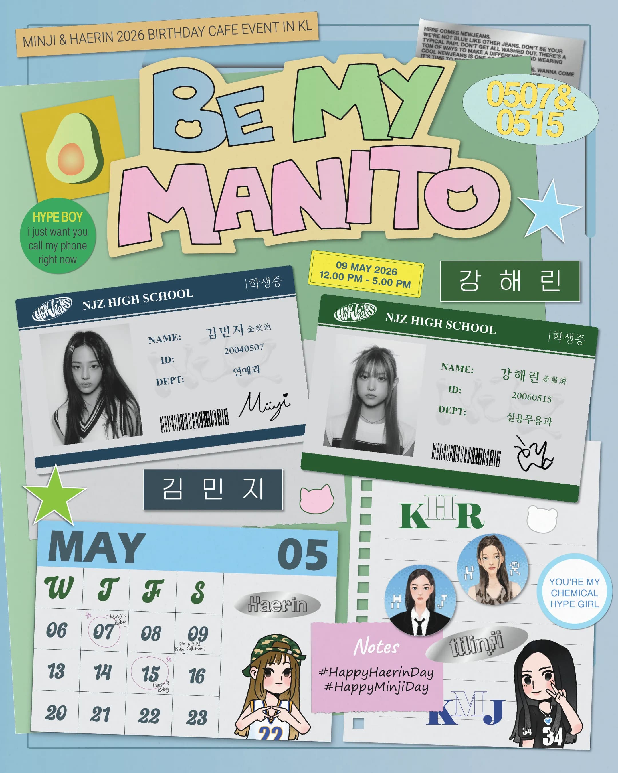 Be My Manito - MINJI & HAERIN Birthday Cafe Event in KL
