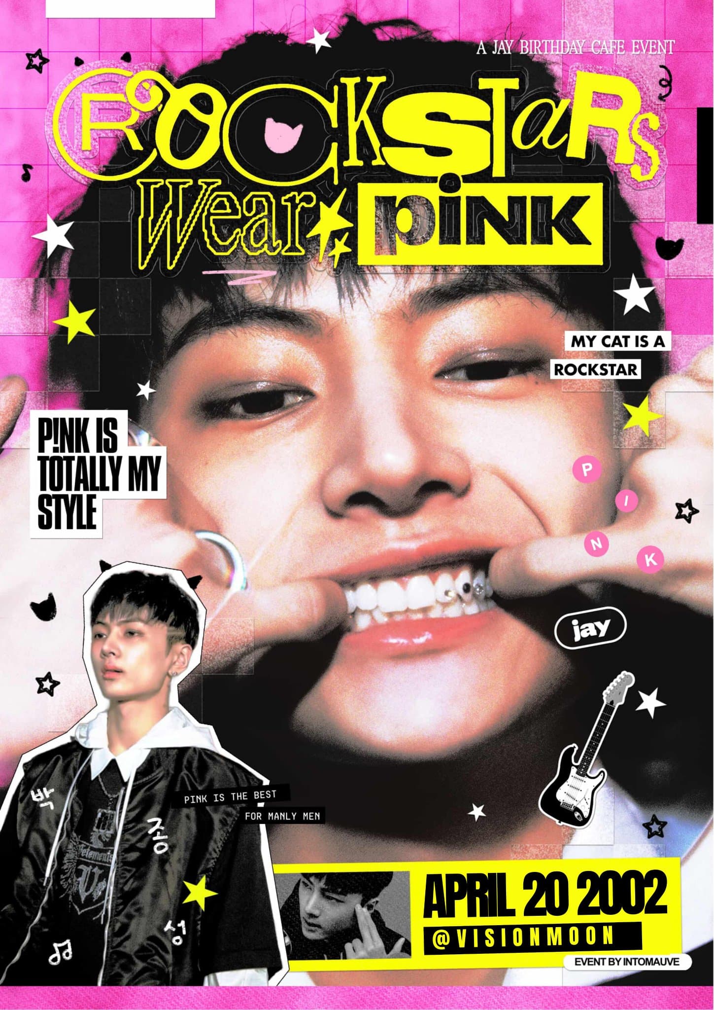 ROCKSTARS WEAR PINK — 2026 JAY Birthday Cafe（Busan）
