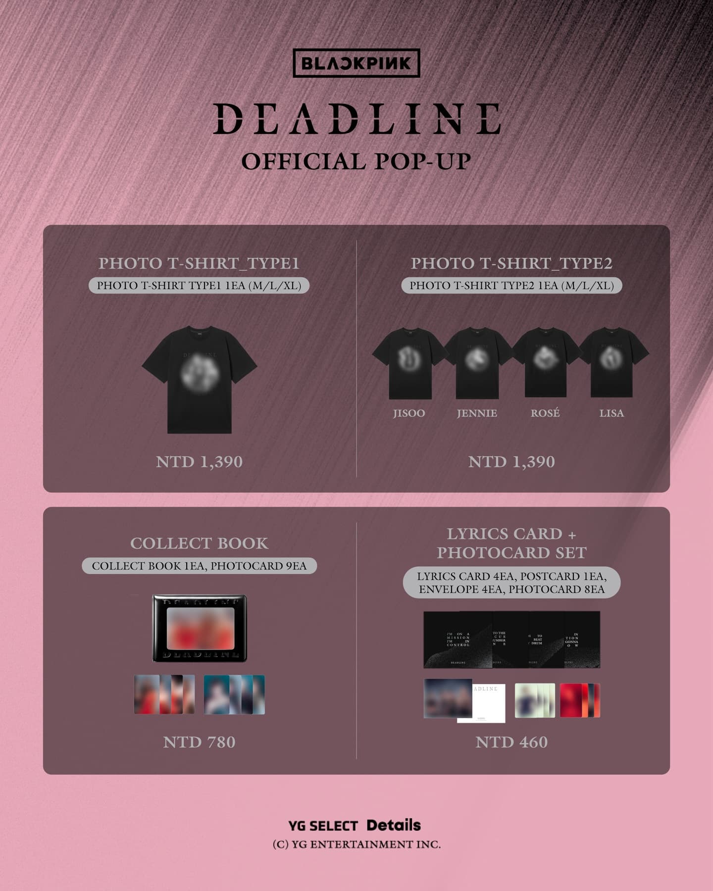 BLACKPINK DEADLINE OFFICIAL POP-UP IN TAIPEI & KAOHSIUNG - 圖片 3