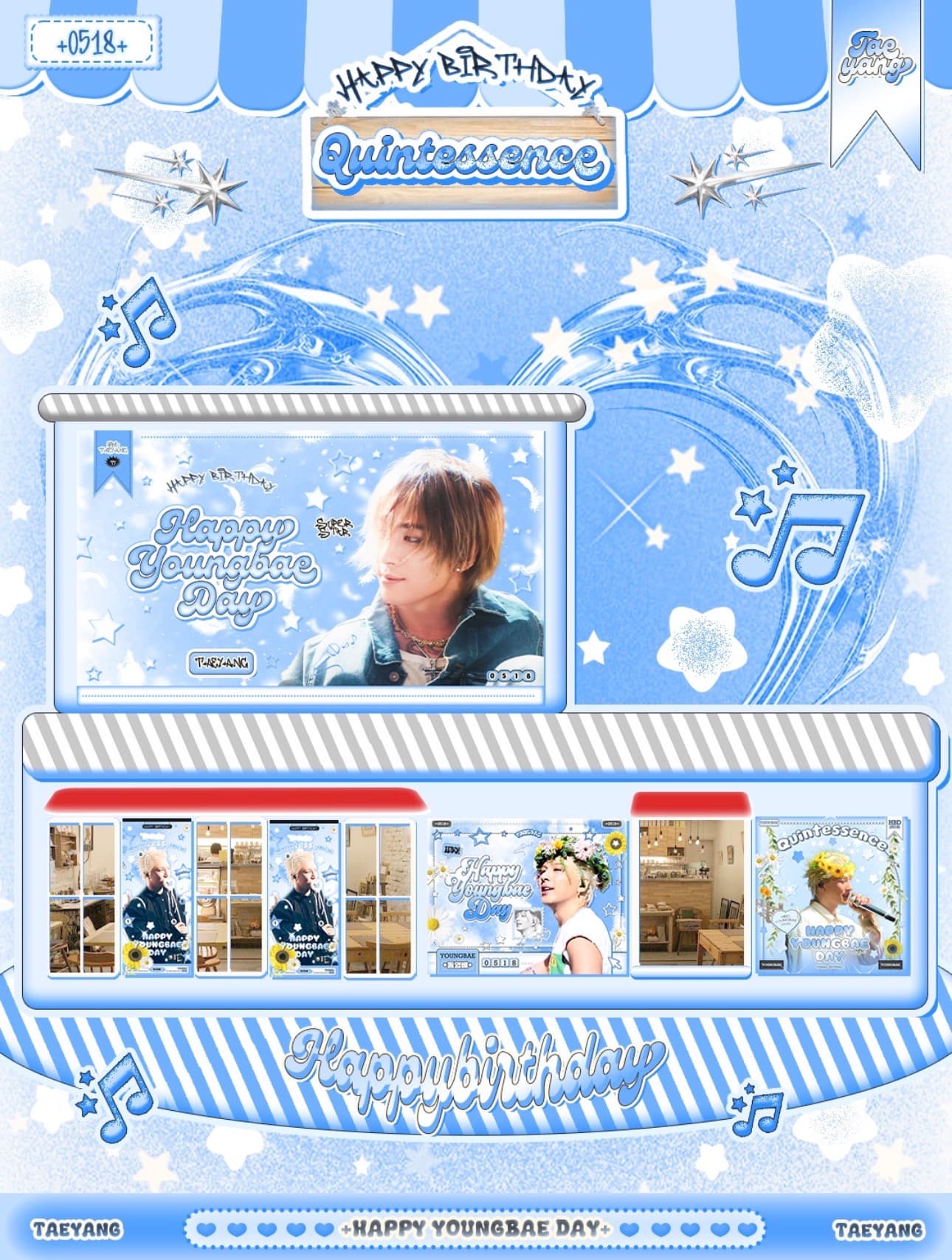 QUINTESSENCE — TAEYANG Birthday Cafe (봄날 플라워)