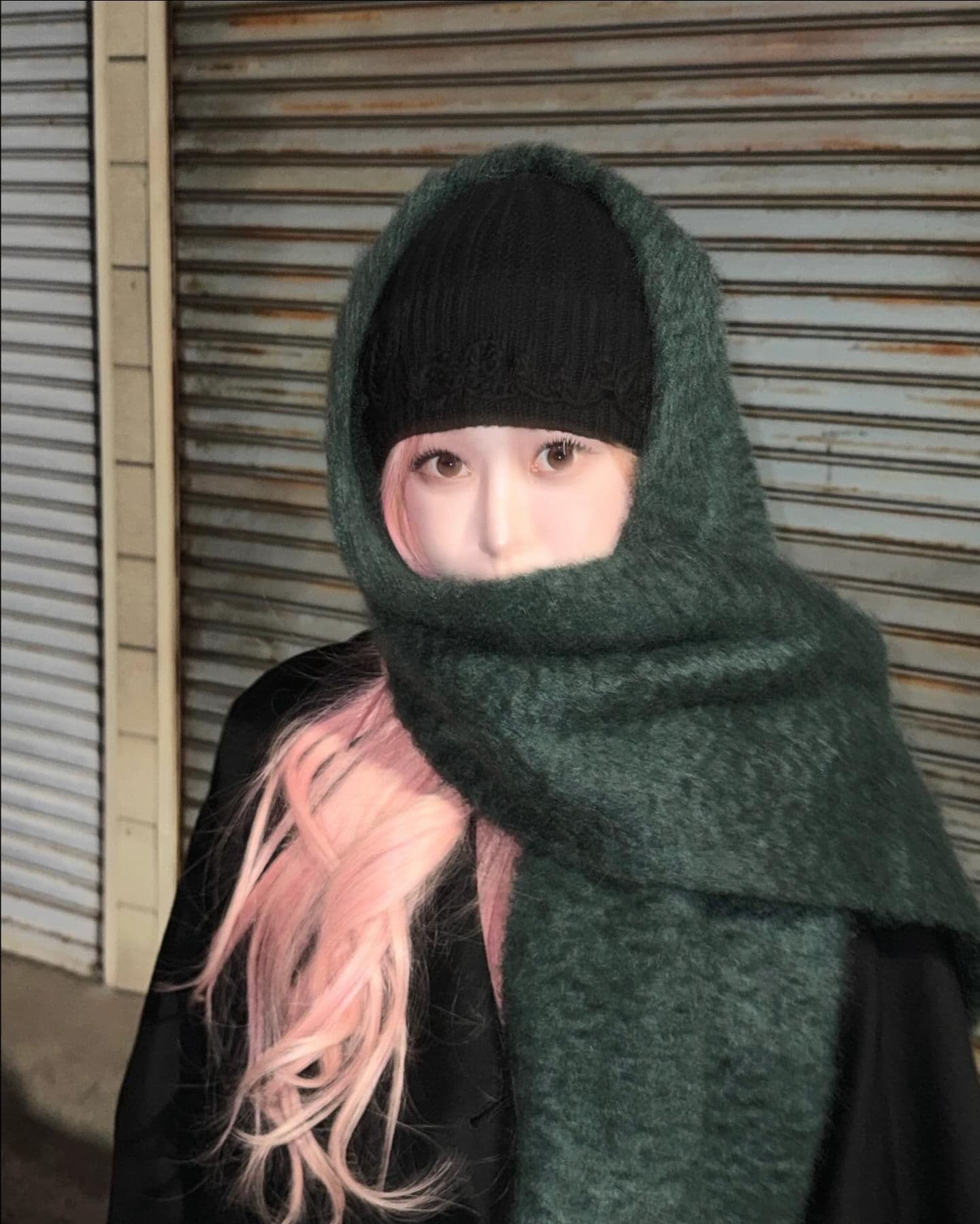 Giselle 綠色圍巾 - 圖片 7