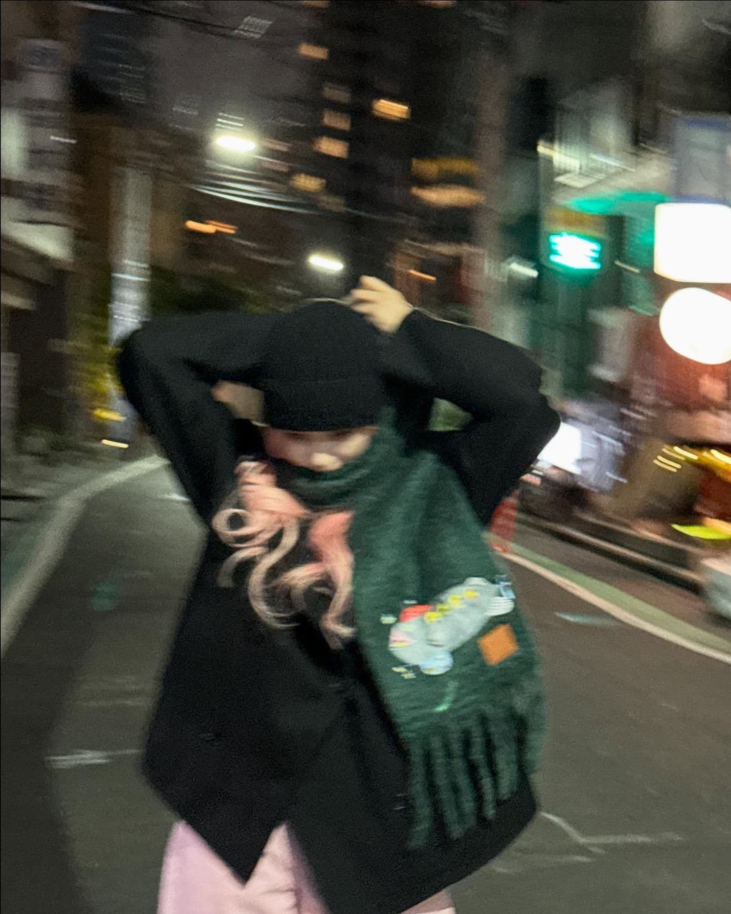 Giselle 綠色圍巾 - 圖片 4