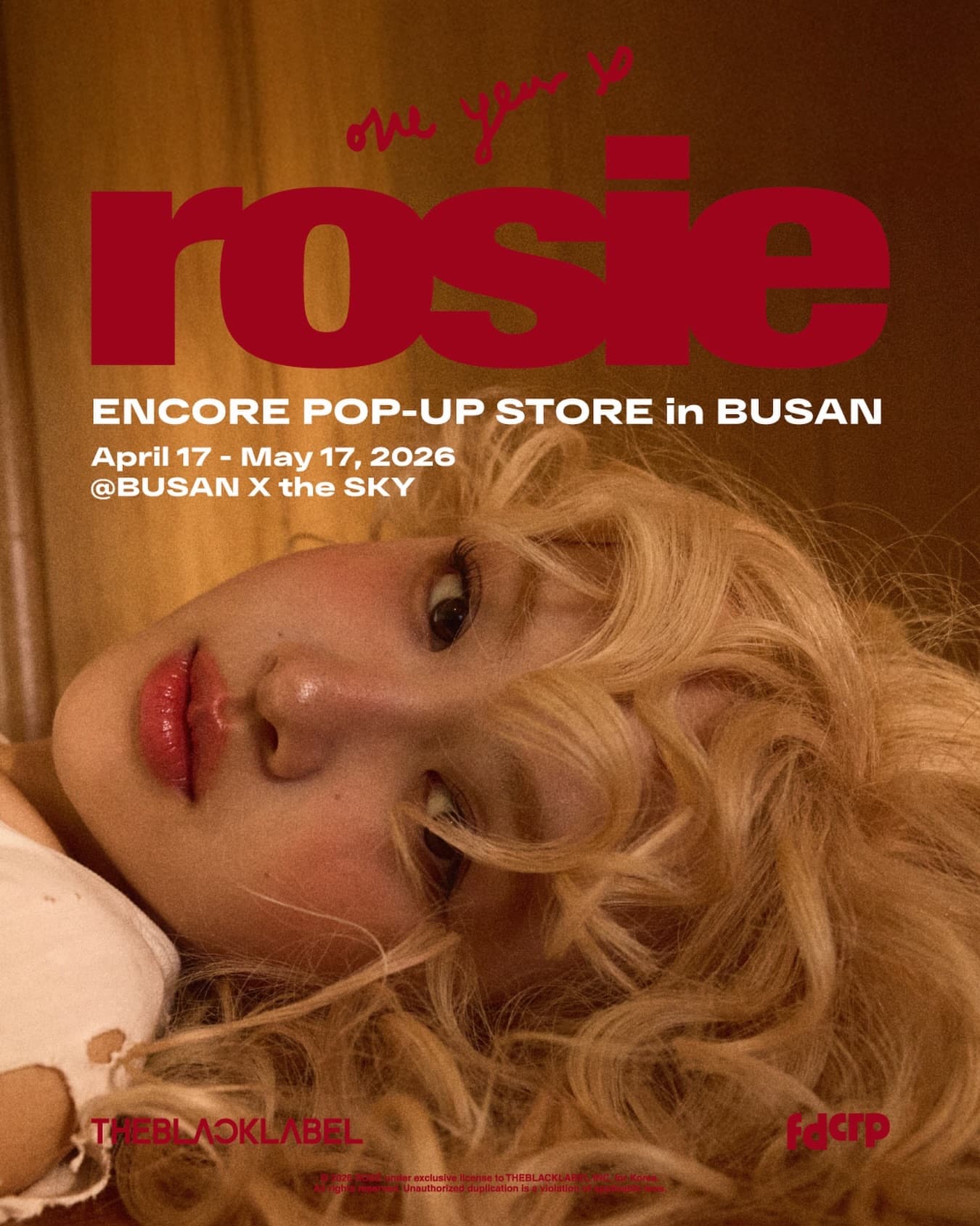 ROSÉ Encore Pop-up in BUSAN  ’one year of rosie‘