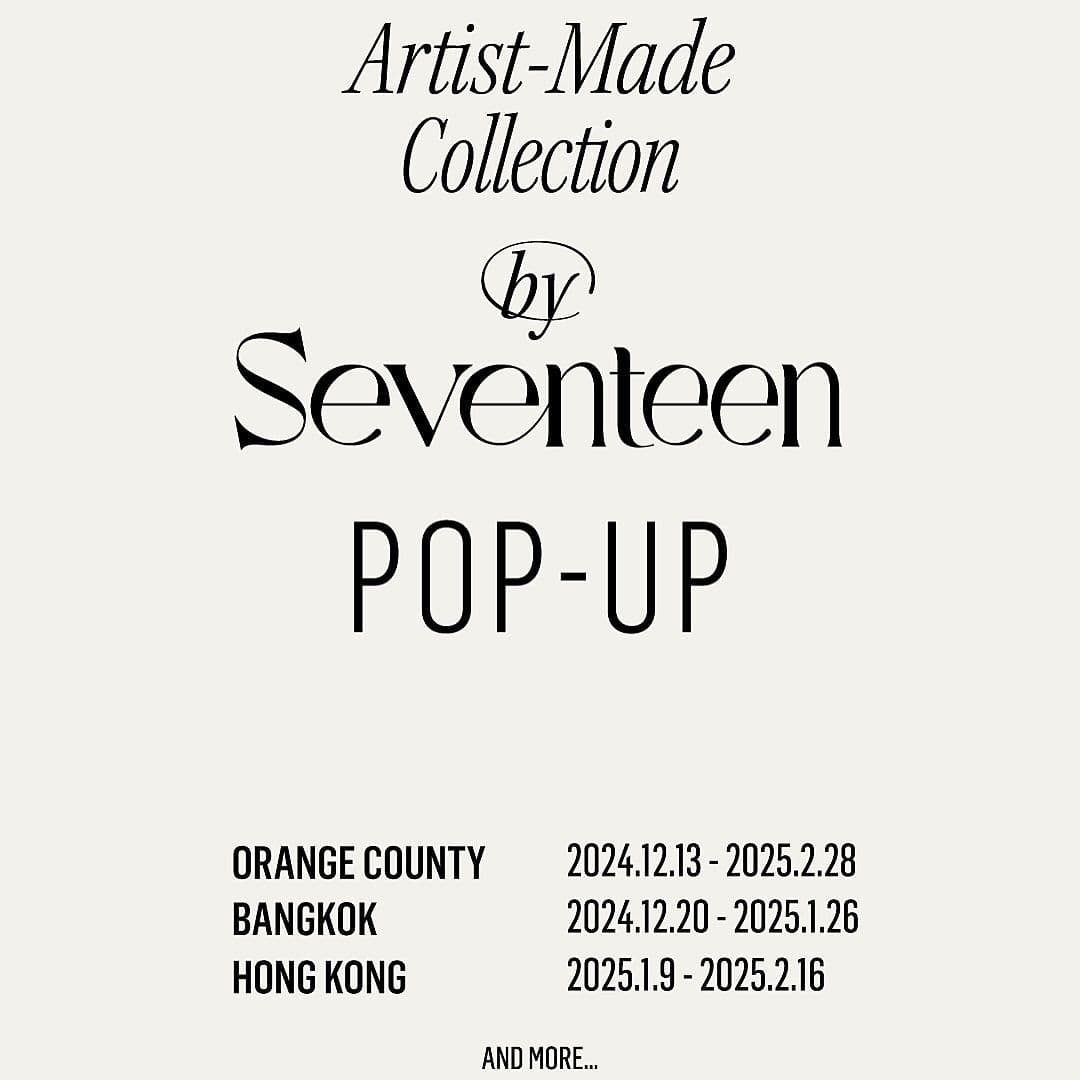 Artist-Made Collection by SEVENTEEN POP-UP IN ORANGE COUNTY