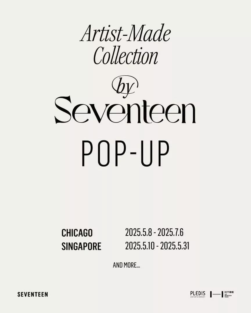 Artist-Made Collection by SEVENTEEN POP-UP IN CHICAGO