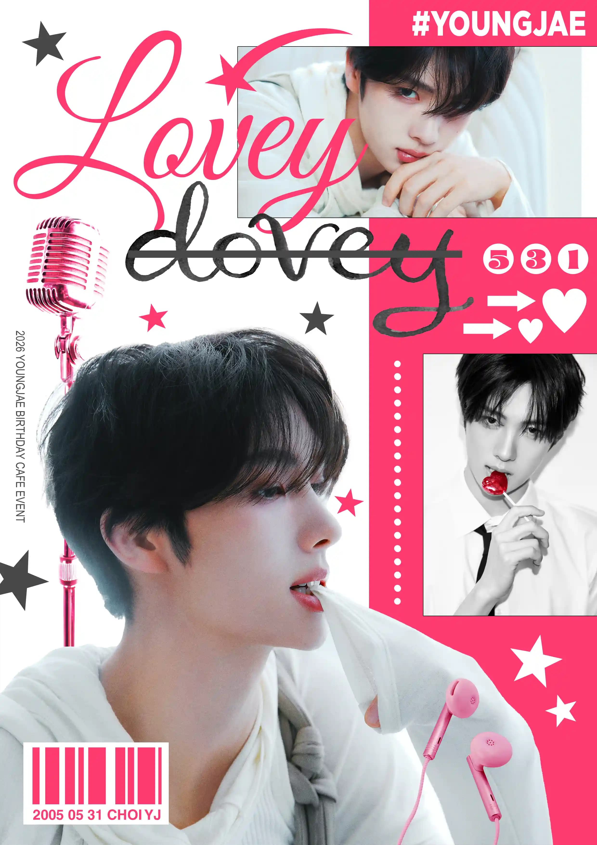 𝙇𝙊𝙑𝙀𝙔 𝘿𝙊𝙑𝙀𝙔 ˚₊·—̳͟͞͞♡ — YOUNGJAE Birthday Cafe (Daegu)
